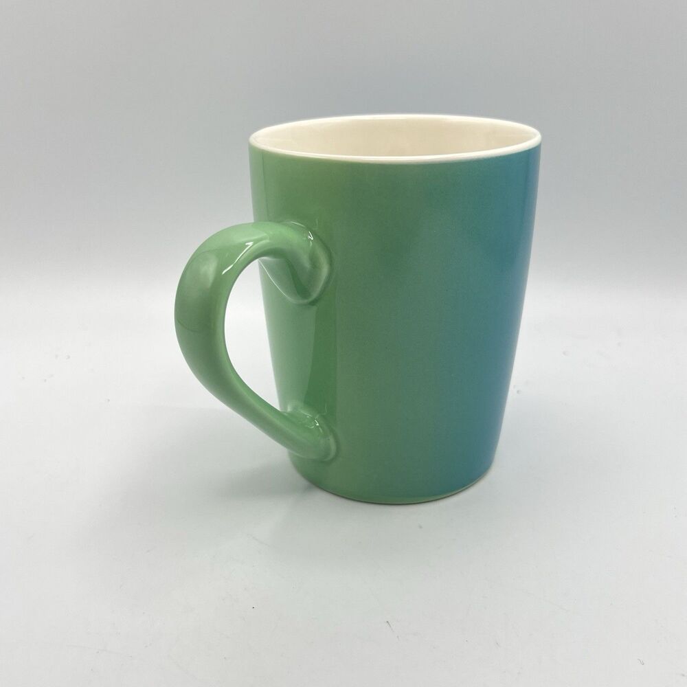 Starbucks 2021 2-Tone Green & Blue Coffee, Tea Mug 10 Ounce
